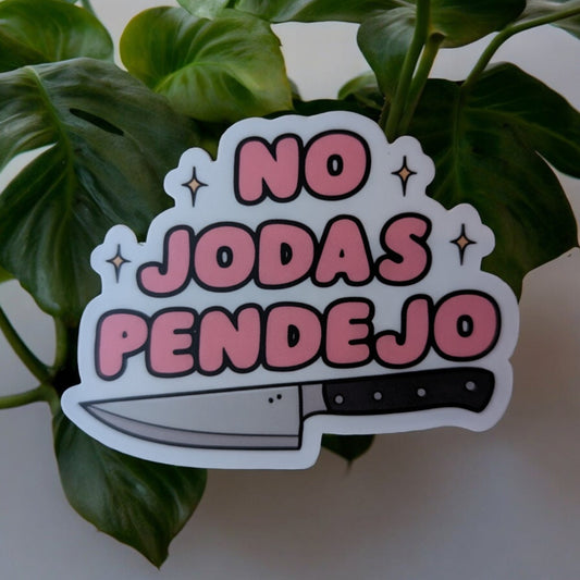 No Jodas Pendejo - Cute Spanish Sticker - Latina Power Waterproof Sticker - Feminist Sticker - Bookmark or Craft Gift Calcomania