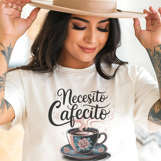 Necesito Cafecito - Cafe y Chisme - Latina T-shirt - Unisex Jersey Short Sleeve Tee Latina Power Tee - Latina Feminist Shirt - Latina Gift