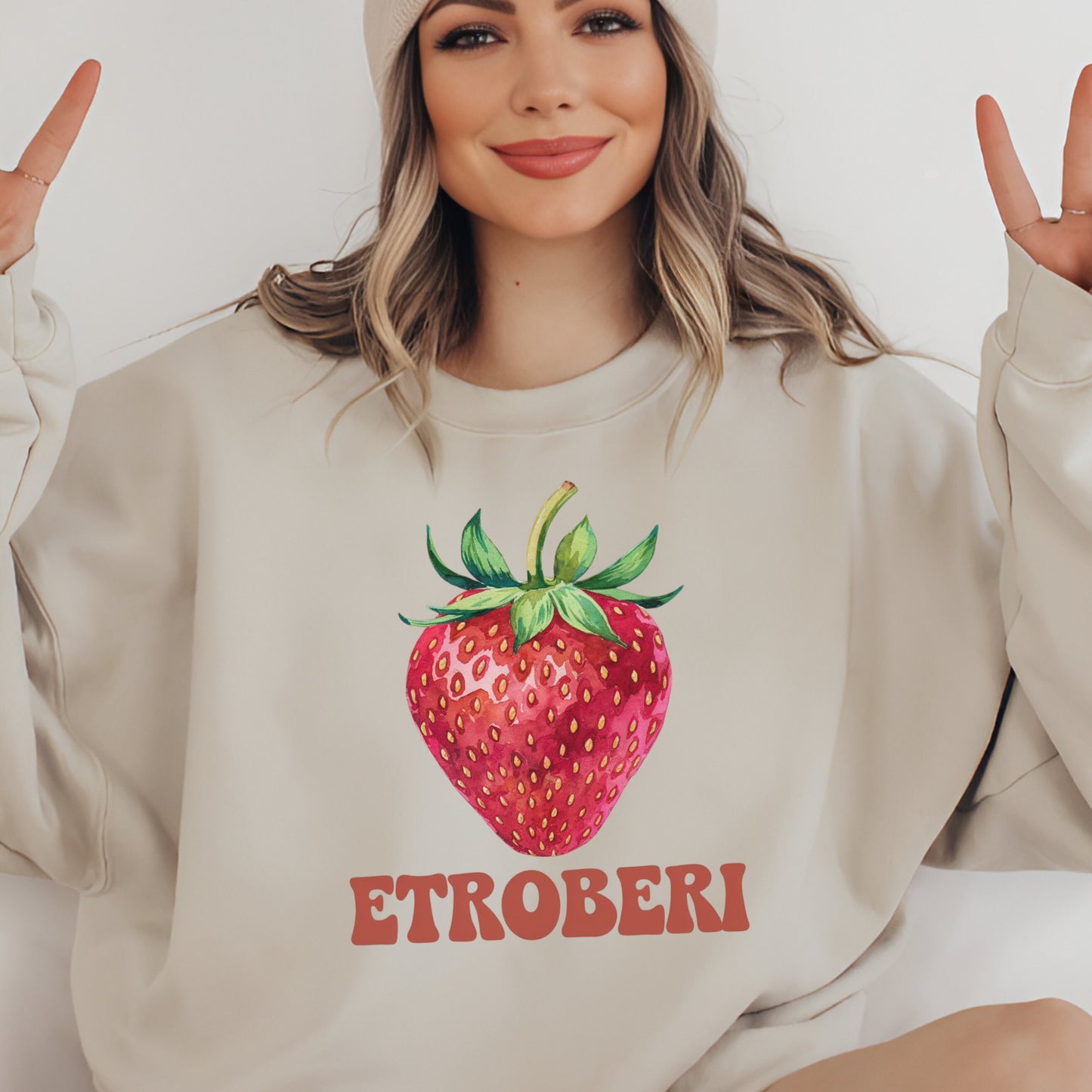 Funny Strawberry Sweatshirt - Boricua Etroberi Latina Funny Sweatshirt - Unisex Crewneck - Sarcastic Hispanic Gift - Puerto Rican Gift