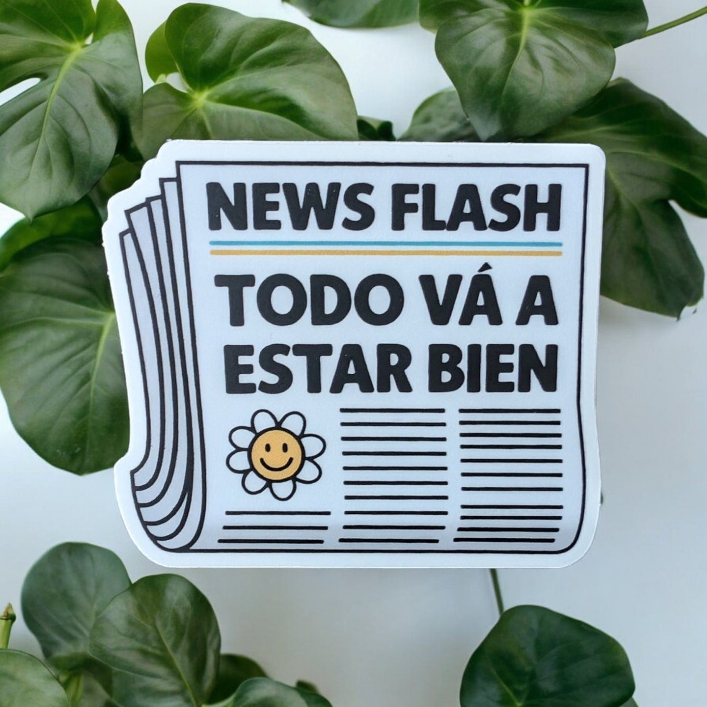 Spanish Saying - Todo Va a Estar Bien Mental Health Sticker - Latina Gift - Vinyl Decal - Laptop, Water Bottle Sticker - Gift Calcomania