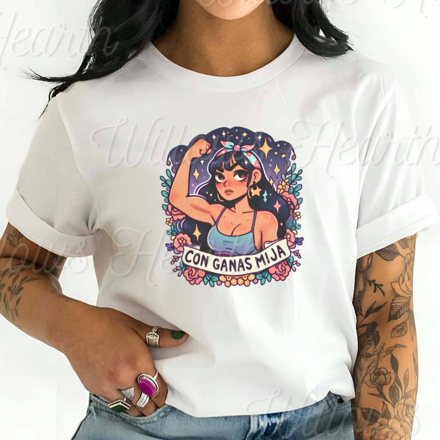 Con Ganas Mija - Latina T-shirt - Unisex Jersey Short Sleeve Tee Latina Power Tee - Latina Feminist Shirt - Latina Woman Shirt