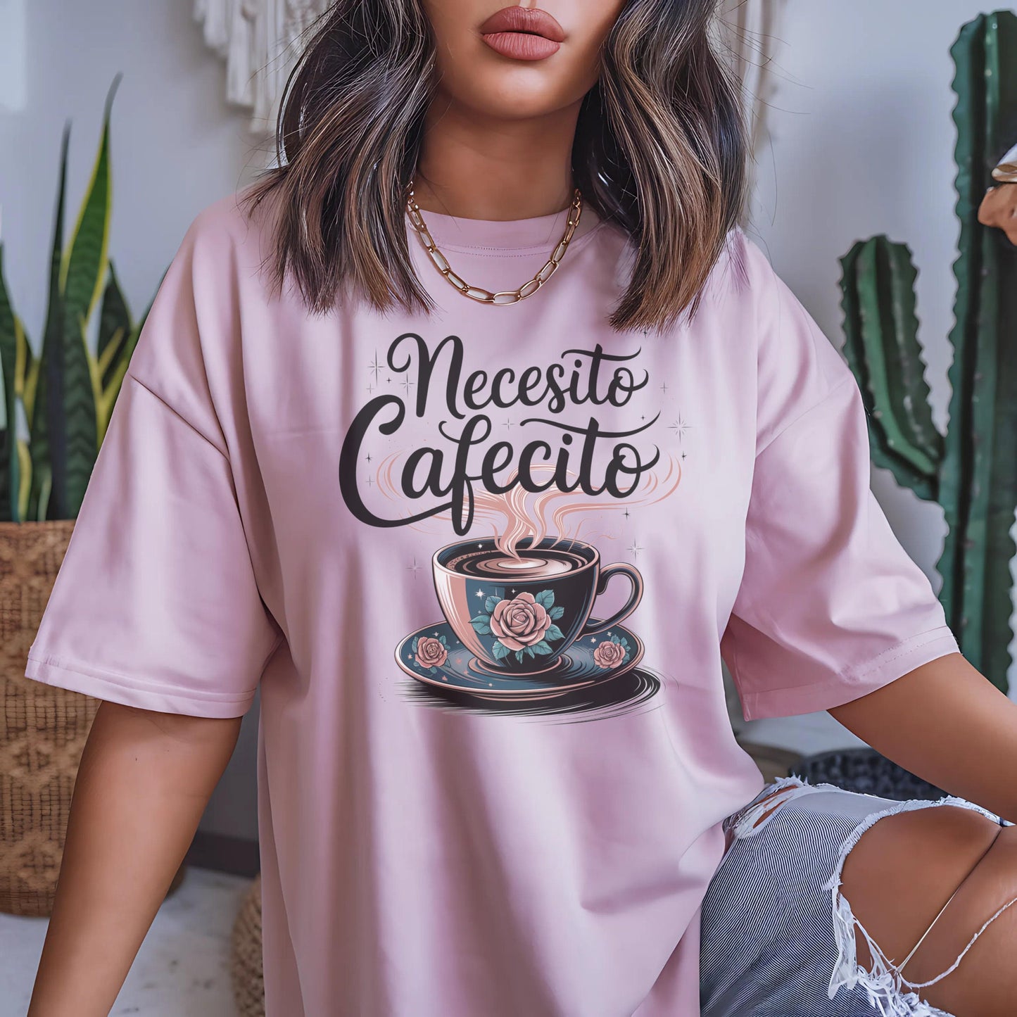 Necesito Cafecito - Cafe y Chisme - Latina T-shirt - Unisex Jersey Short Sleeve Tee Latina Power Tee - Latina Feminist Shirt - Latina Gift