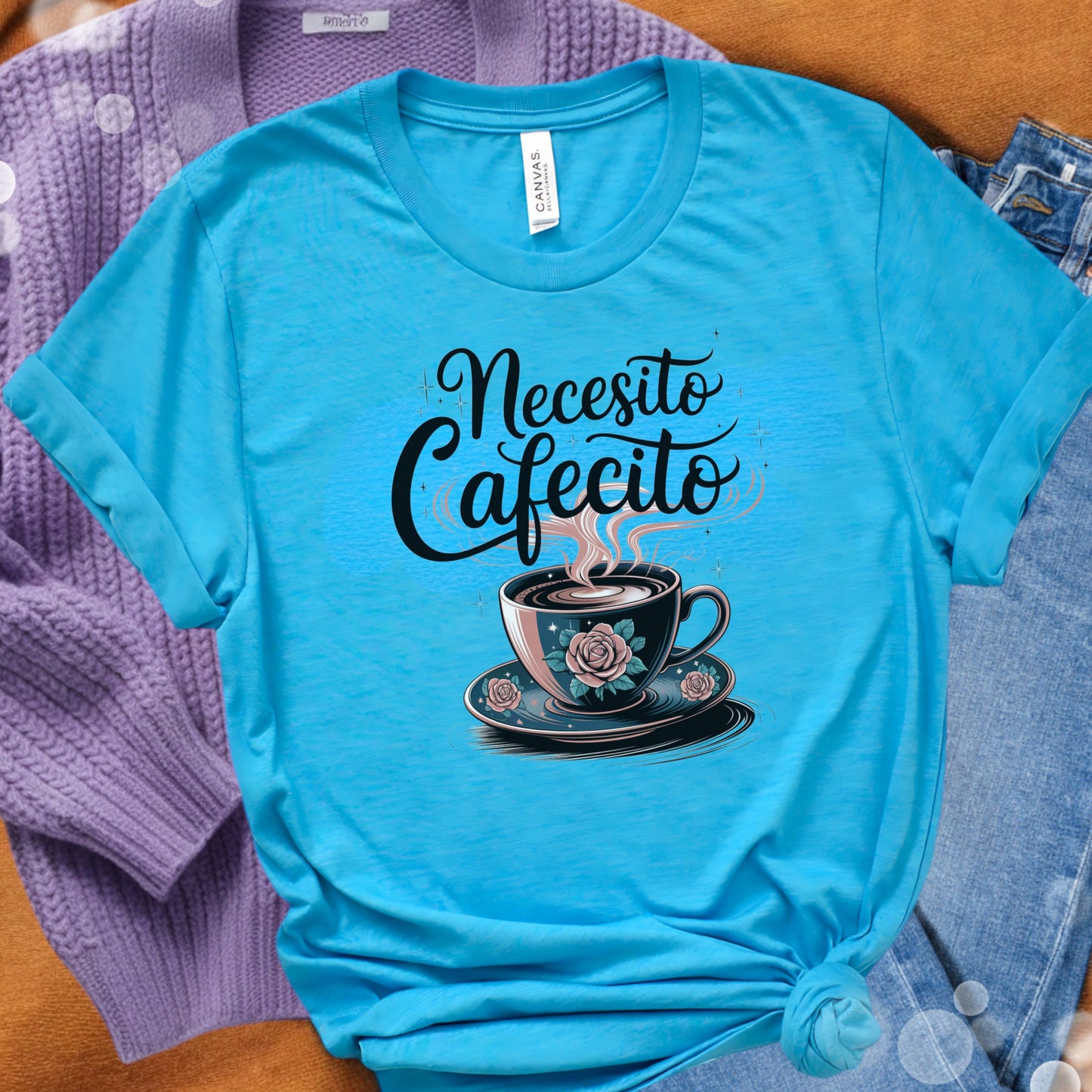 Necesito Cafecito - Cafe y Chisme - Latina T-shirt - Unisex Jersey Short Sleeve Tee Latina Power Tee - Latina Feminist Shirt - Latina Gift