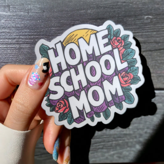 Homeschool mom Sticker, homeschool Planner and Scrapbooking Gifts for mom of unschooler and elementary School learning