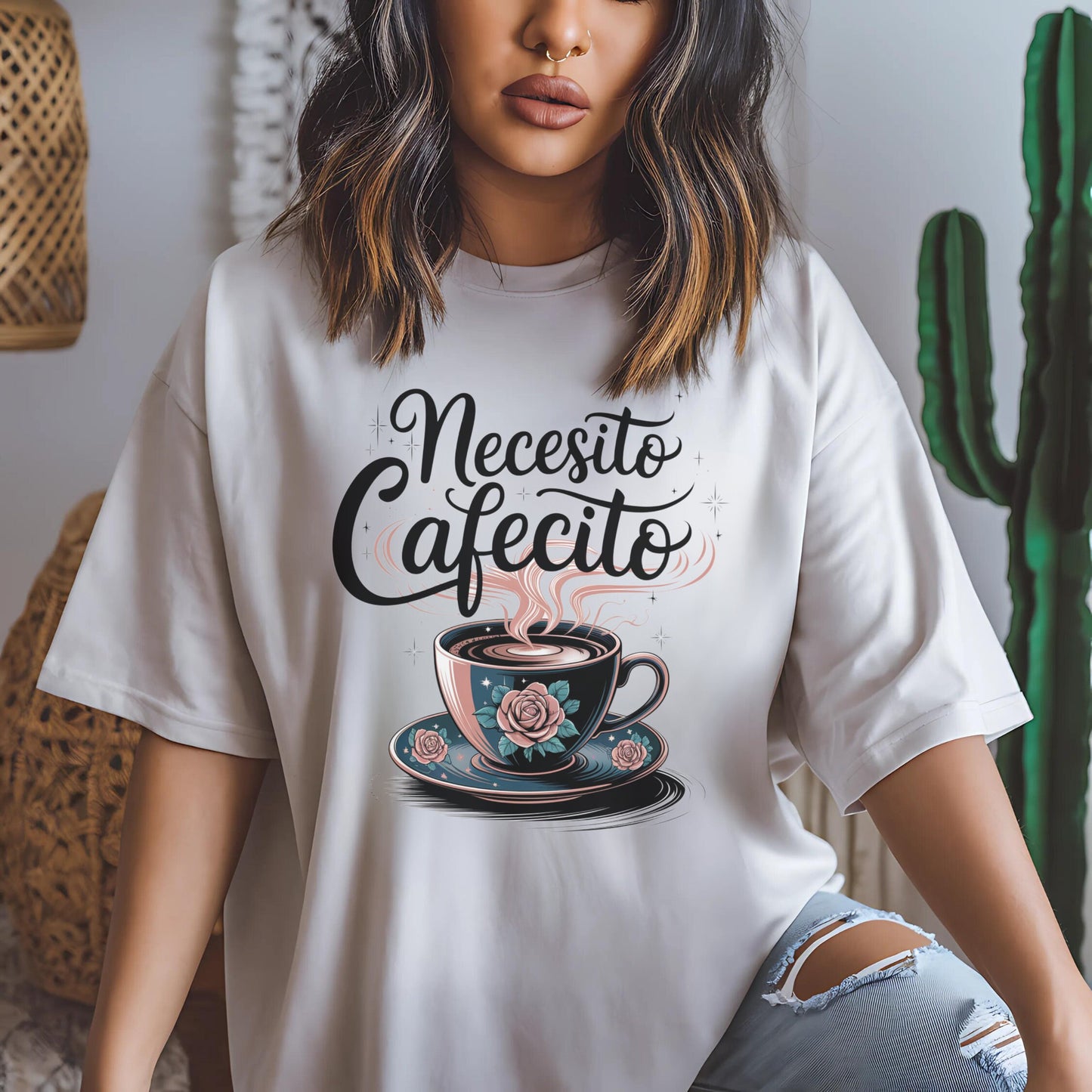 Necesito Cafecito - Cafe y Chisme - Latina T-shirt - Unisex Jersey Short Sleeve Tee Latina Power Tee - Latina Feminist Shirt - Latina Gift