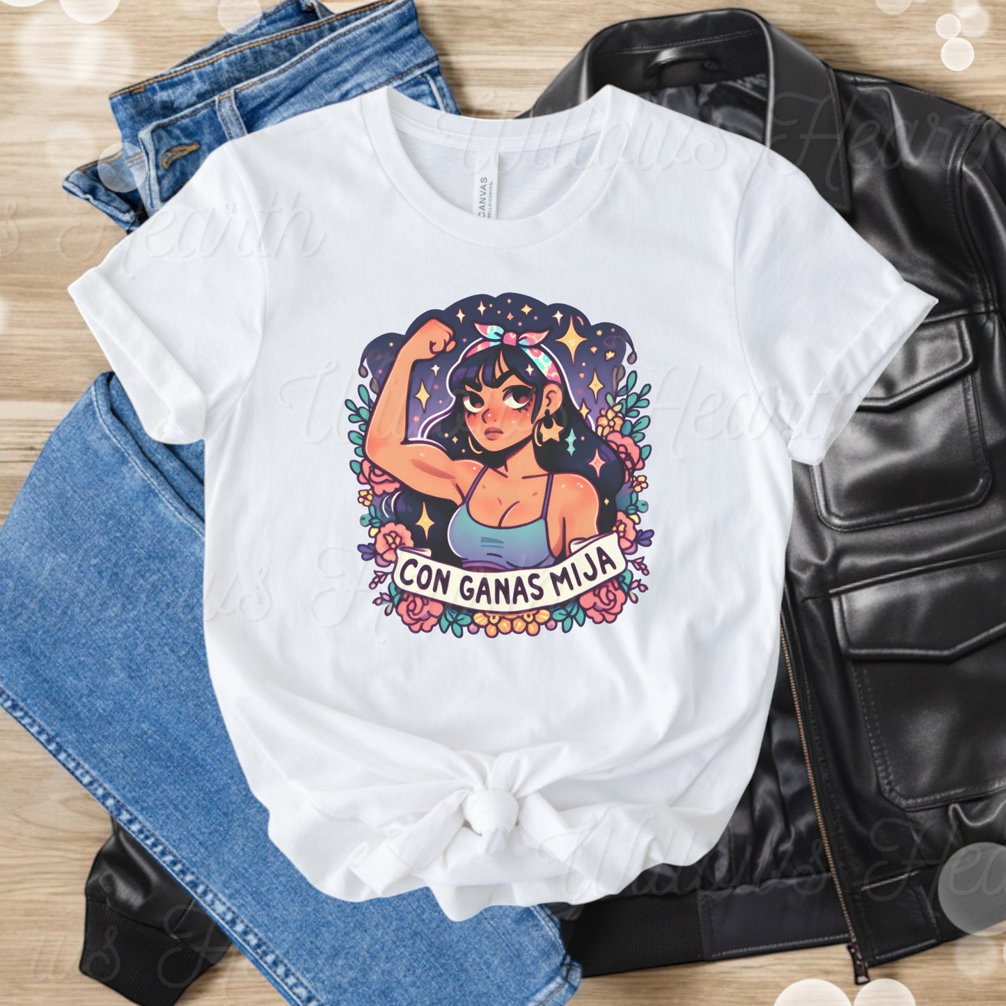 Con Ganas Mija - Latina T-shirt - Unisex Jersey Short Sleeve Tee Latina Power Tee - Latina Feminist Shirt - Latina Woman Shirt