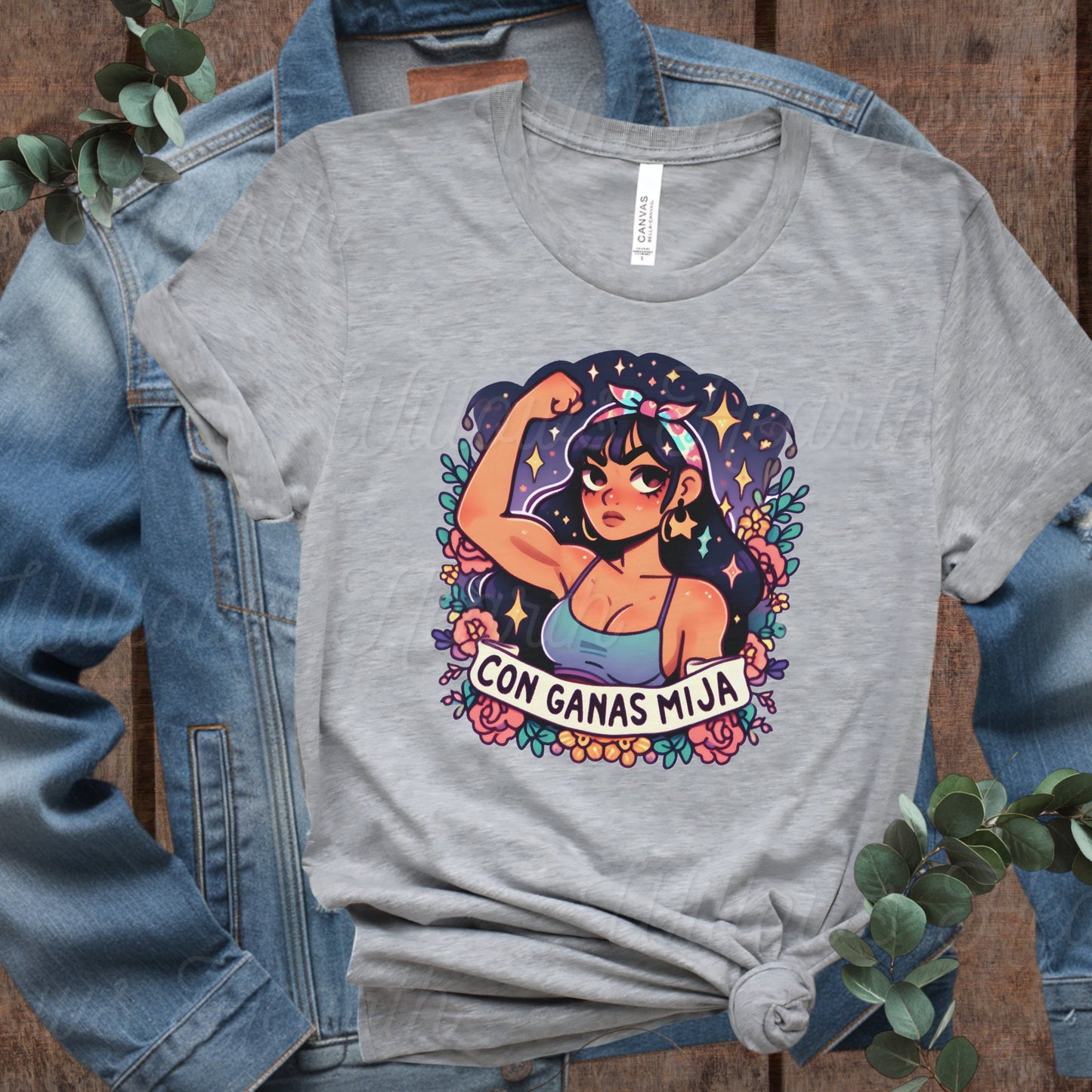 Con Ganas Mija - Latina T-shirt - Unisex Jersey Short Sleeve Tee Latina Power Tee - Latina Feminist Shirt - Latina Woman Shirt