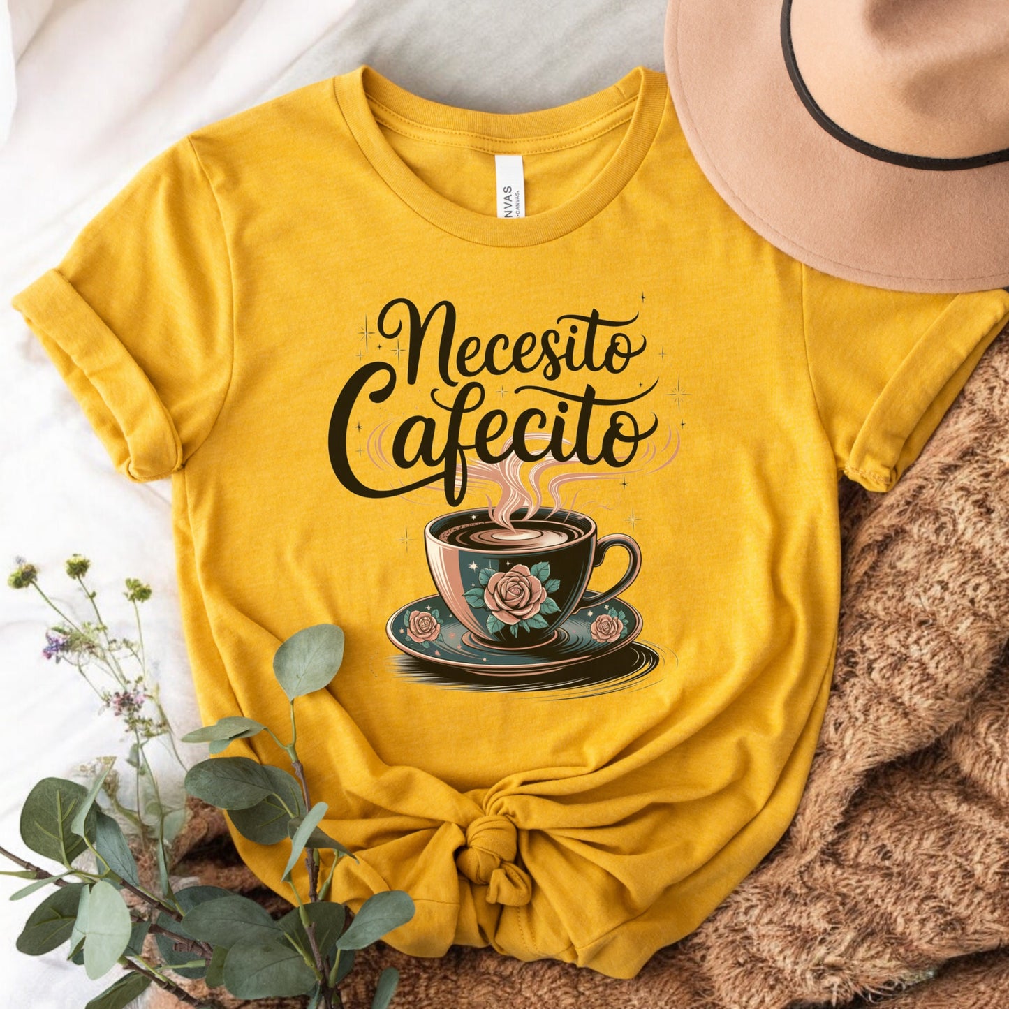 Necesito Cafecito - Cafe y Chisme - Latina T-shirt - Unisex Jersey Short Sleeve Tee Latina Power Tee - Latina Feminist Shirt - Latina Gift